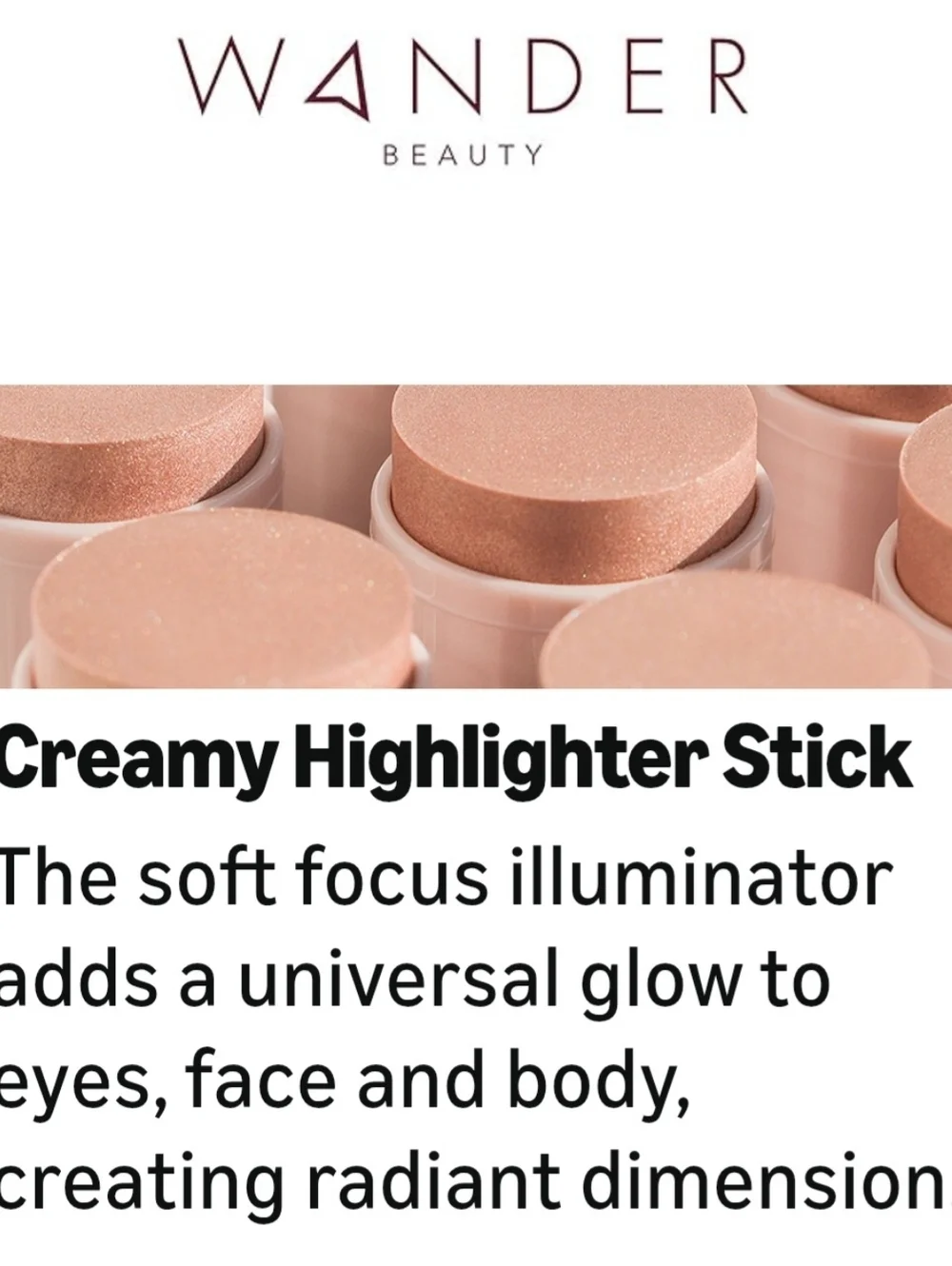 Wander Beauty cream blush